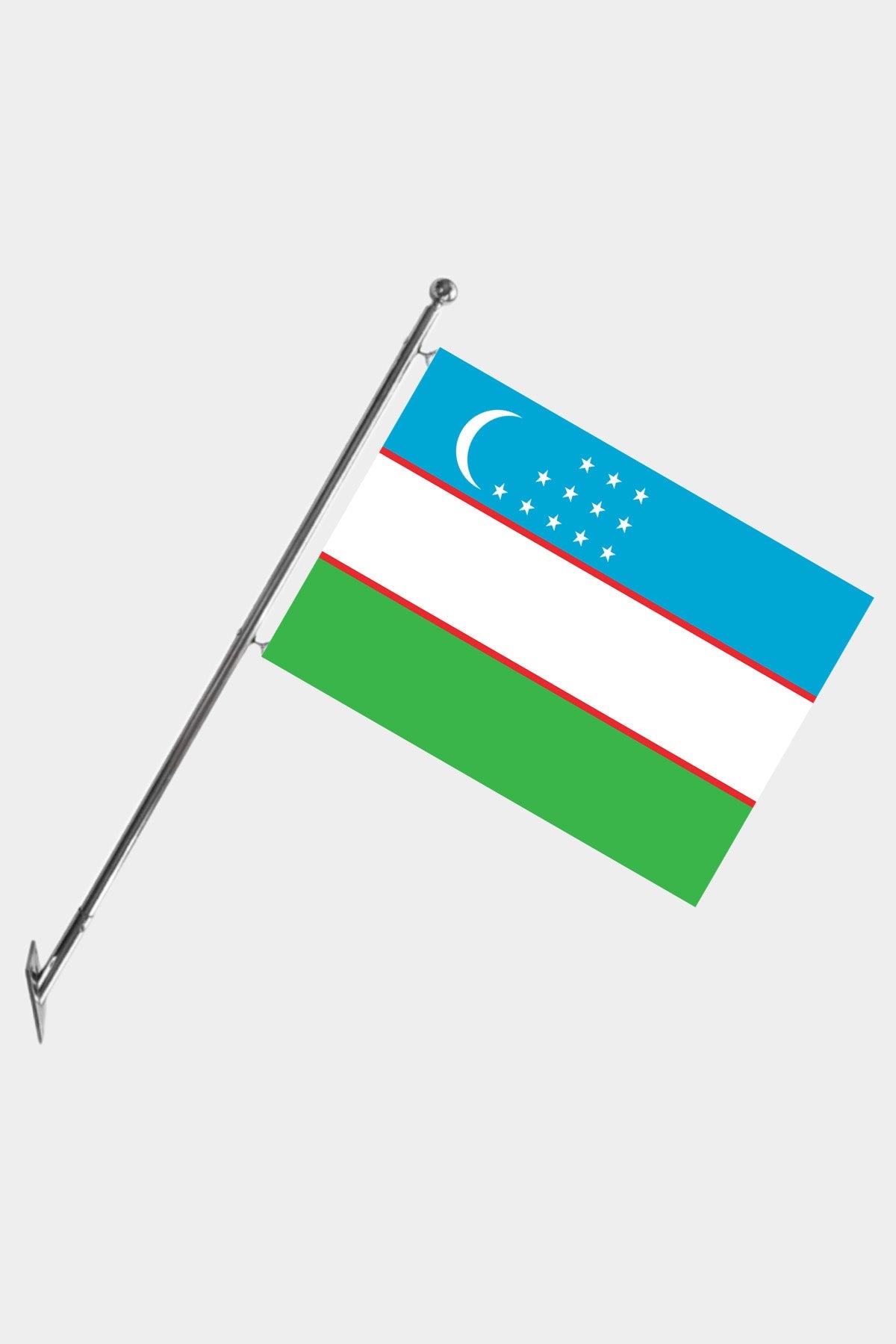 Özbekistan Teleskopik Duvar Bayrağı Seti