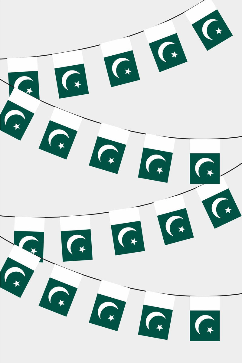 Pakistan Dikdörtgen Süsleme Bayrak