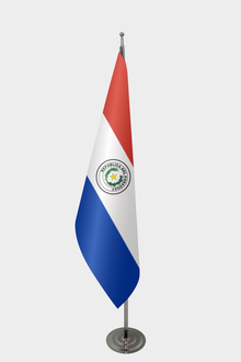 Paraguay Makam Bayrağı Seti