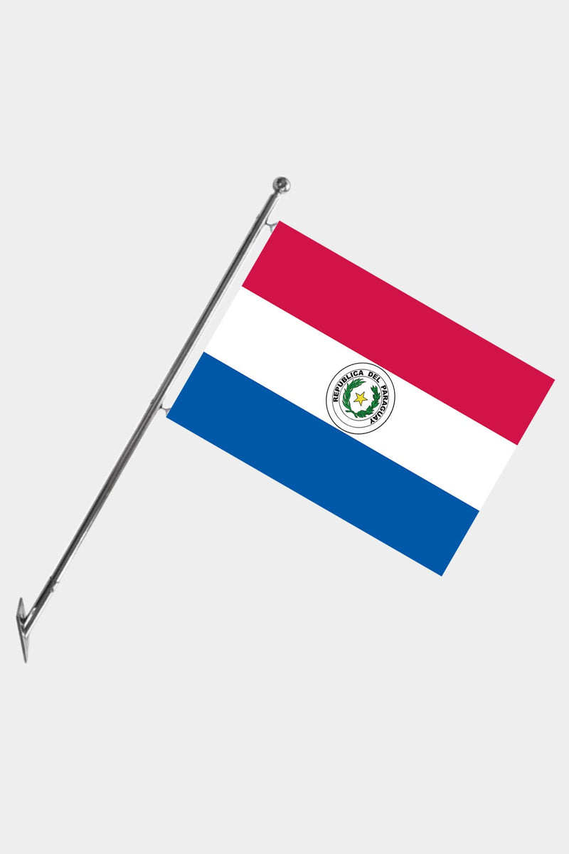 Paraguay Teleskopik Duvar Bayrağı Seti