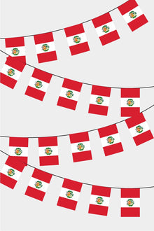 Peru Dikdörtgen Süsleme Bayrak