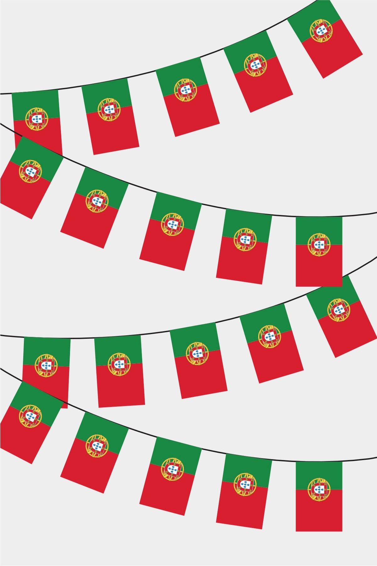 Portekiz Dikdörtgen Süsleme Bayrak
