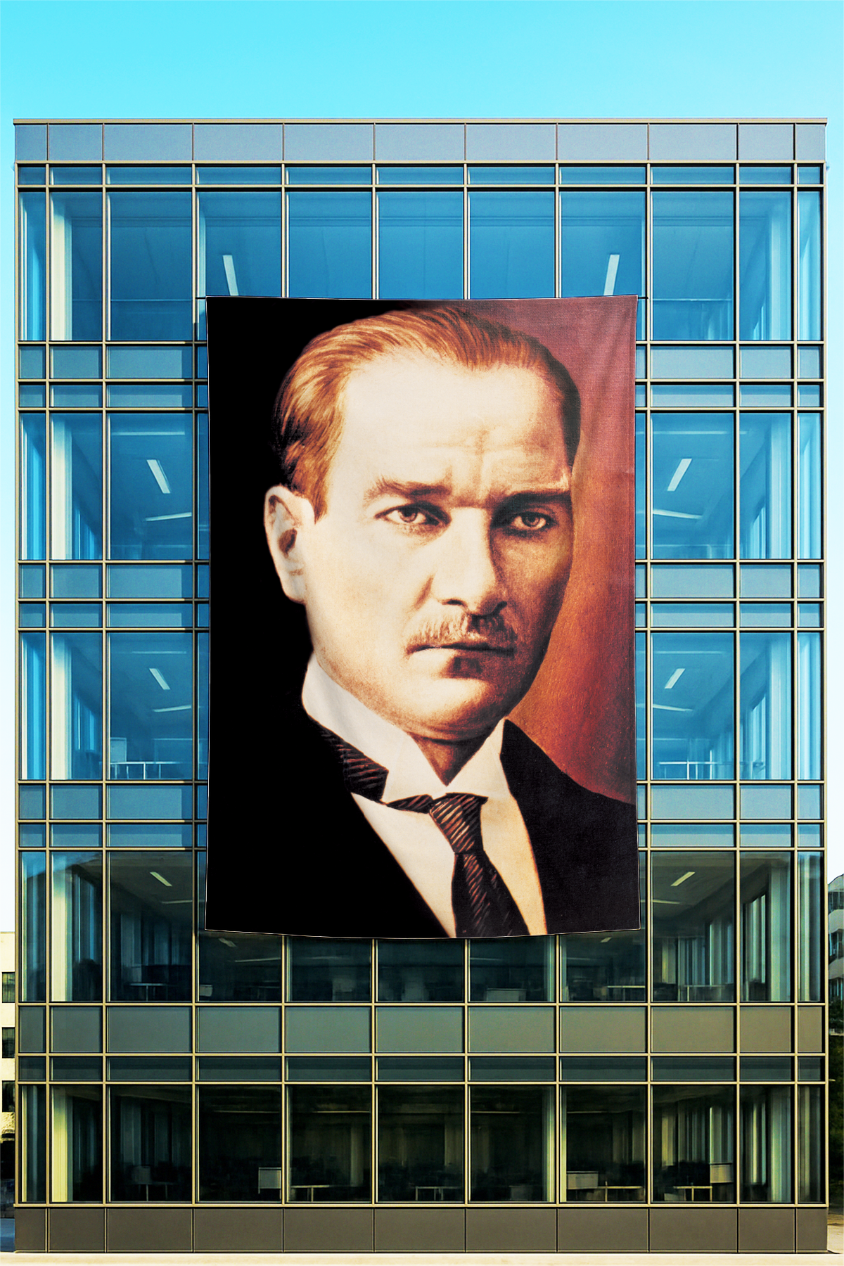 Rachel Kumaş Üzerine Atatürk Posteri 25