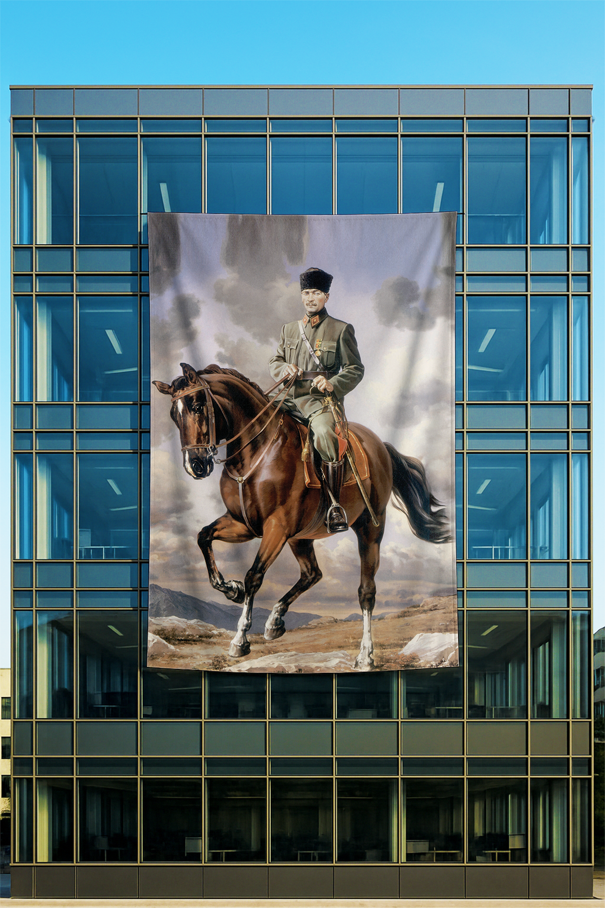 Rachel Kumaş Üzerine Atatürk Posteri 42