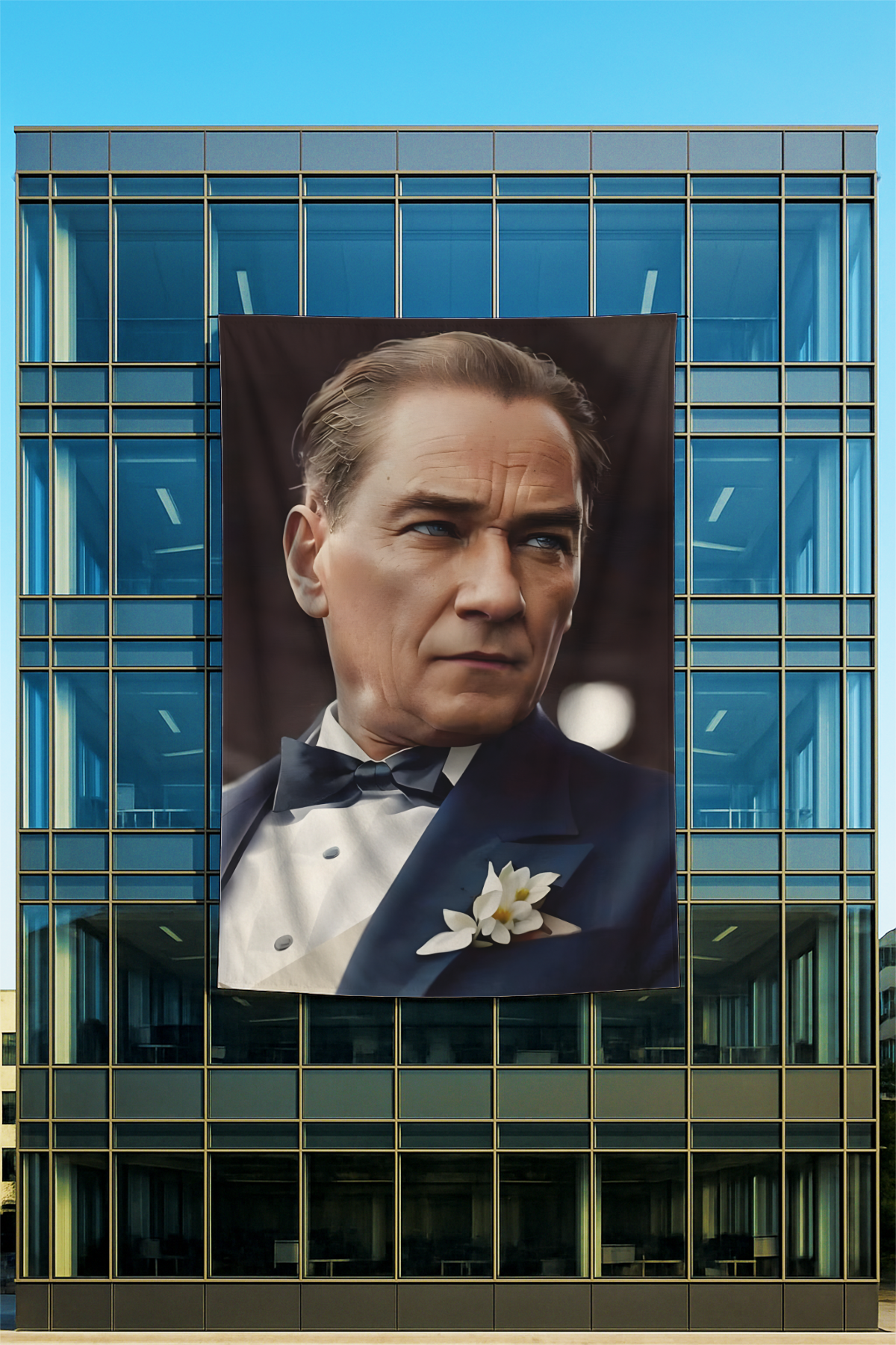 Rachel Kumaş Üzerine Atatürk Posteri 46