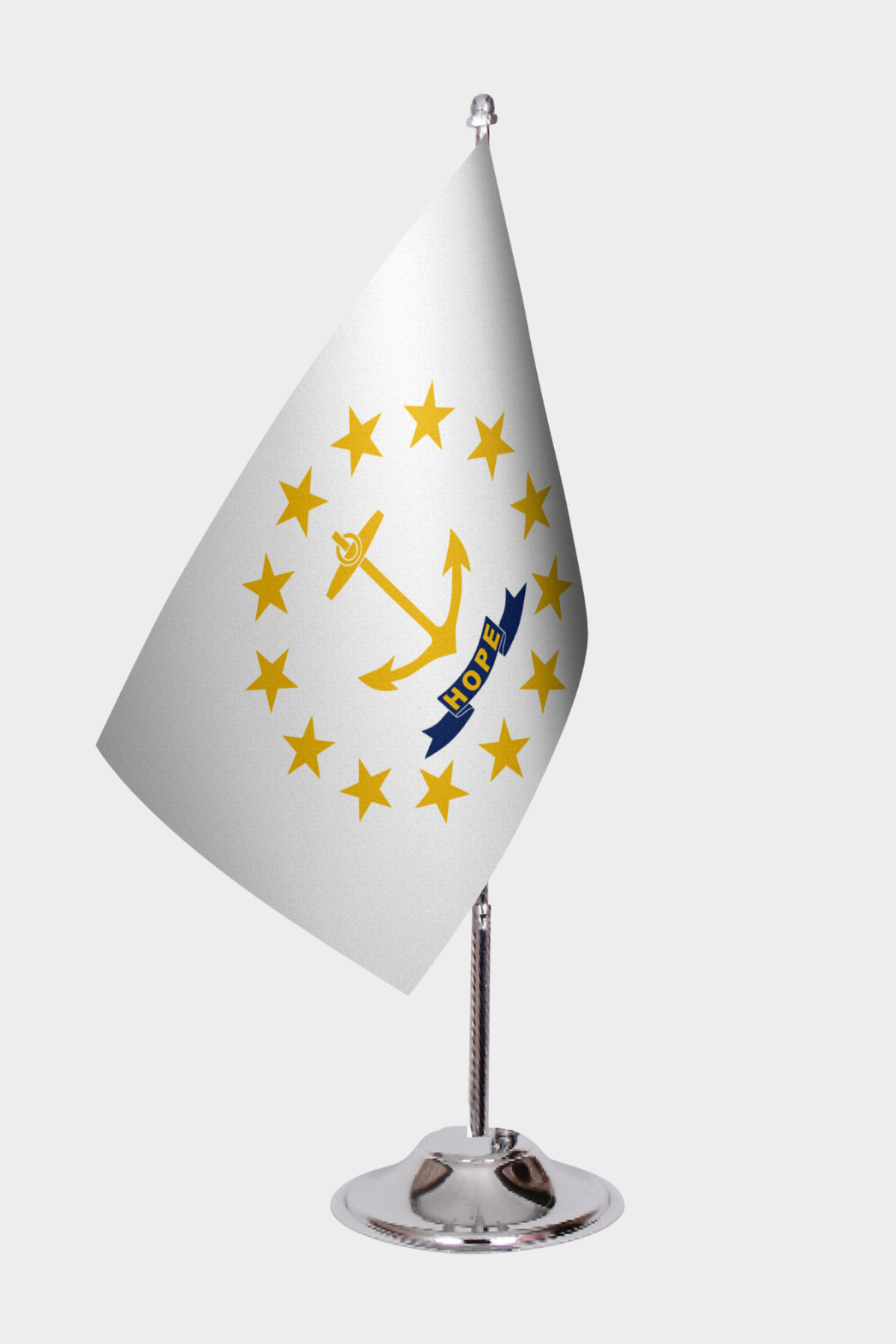 Rhode Island Eyalet Masa Bayrağı yakın çekim