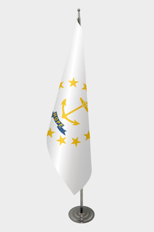 Rhode Island Makam Bayrağı Seti