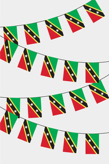 Saint Kitts ve Nevis Dikdörtgen Süsleme Bayrak