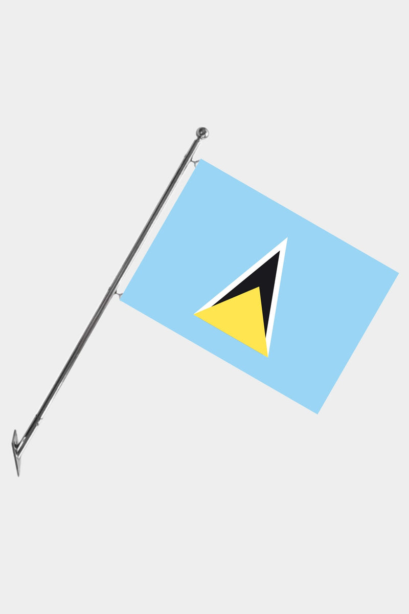 Saint Lucia Teleskopik Duvar Bayrağı Seti