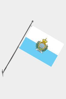 San Marino Teleskopik Duvar Bayrağı Seti