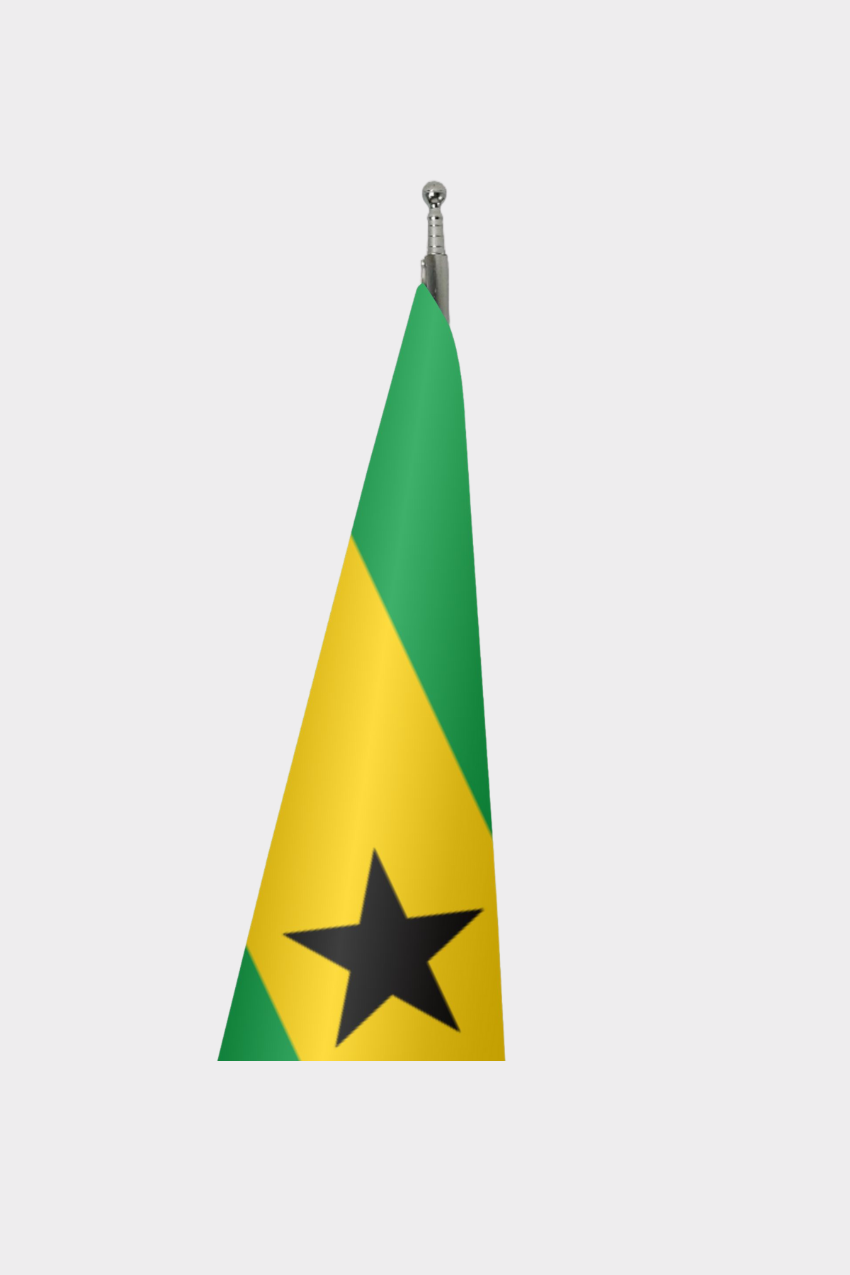 São Tomé ve Príncipe Makam Bayrağı Seti detay görünümü