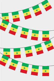 Senegal Dikdörtgen Süsleme Bayrak