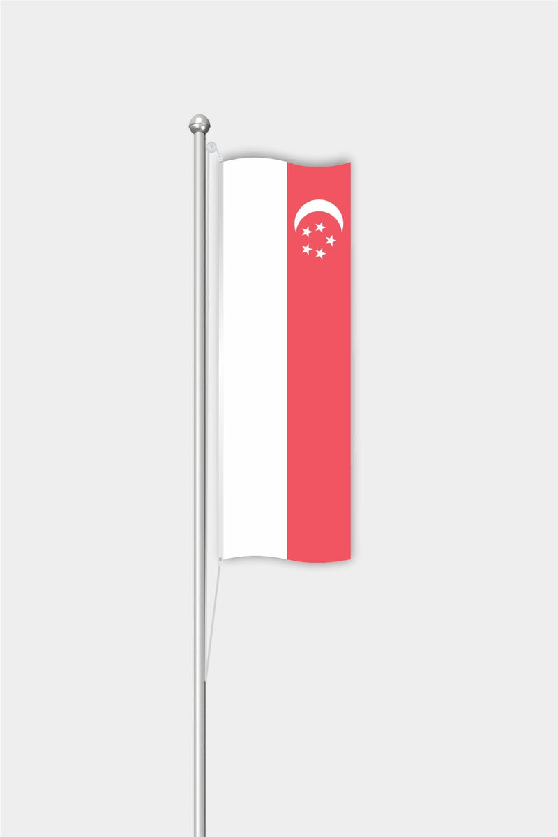 Singapur Dikey Bayrağı