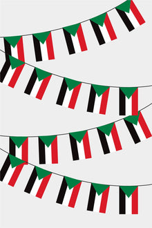 Sudan Dikdörtgen Süsleme Bayrak