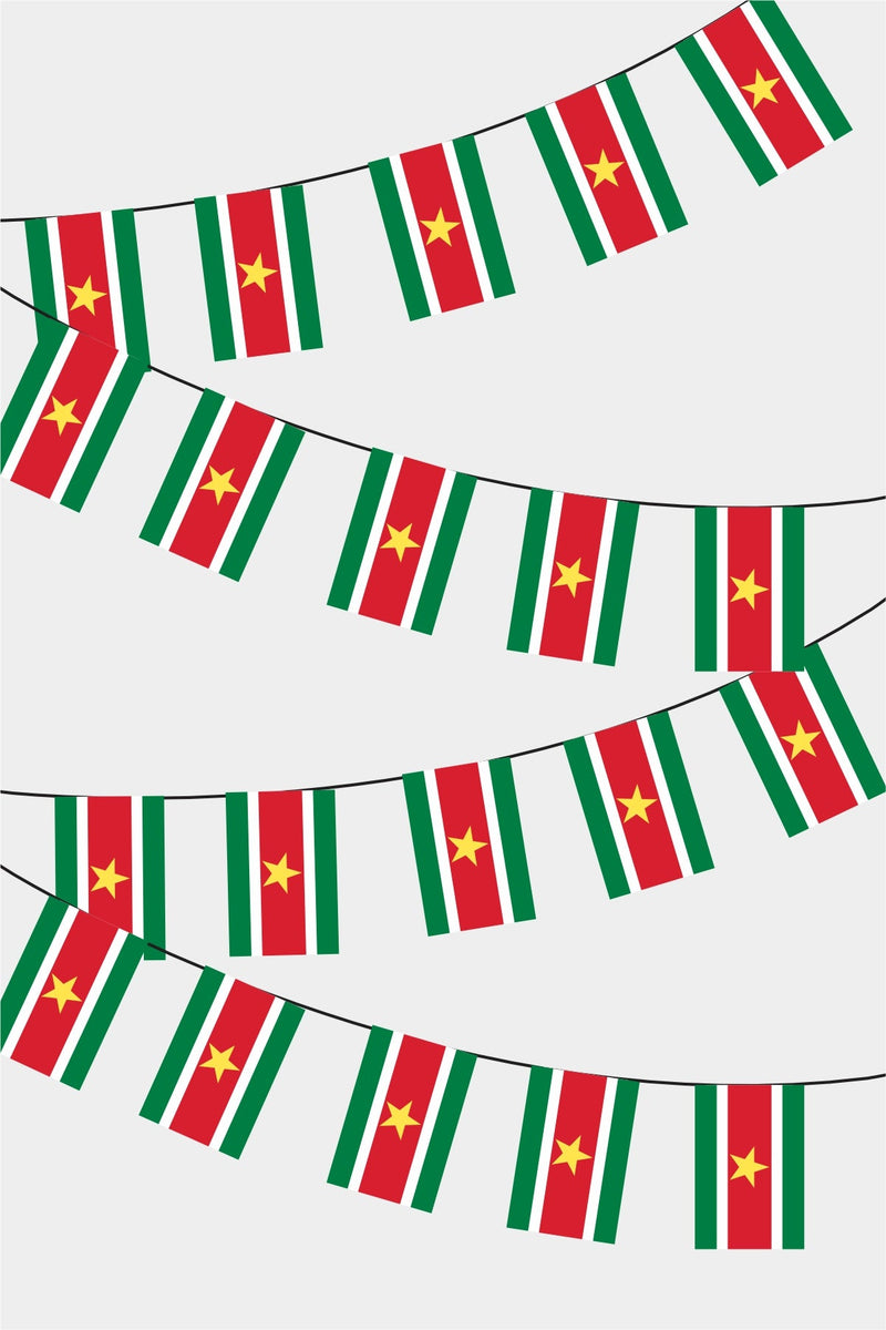 Surinam Dikdörtgen Süsleme Bayrak