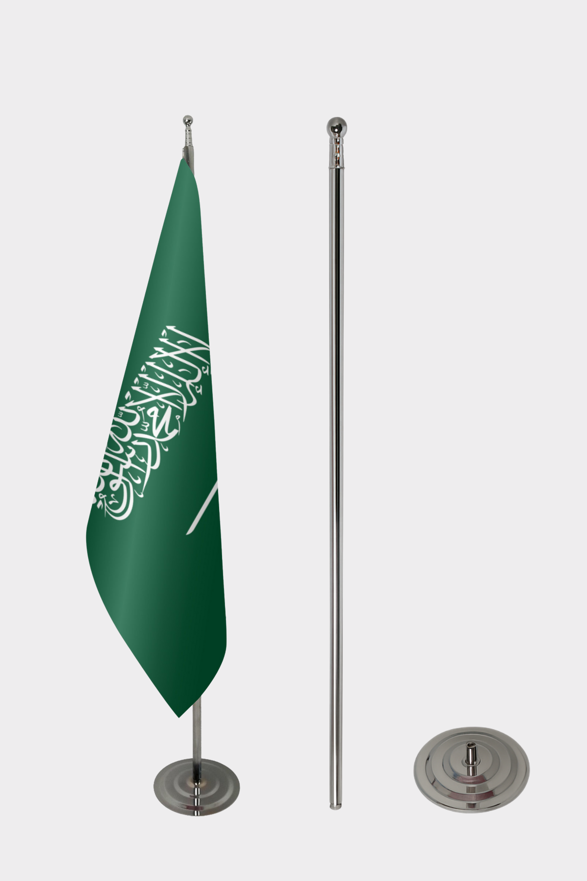Suudi Arabistan Makam Bayrağı Seti yakın çekim