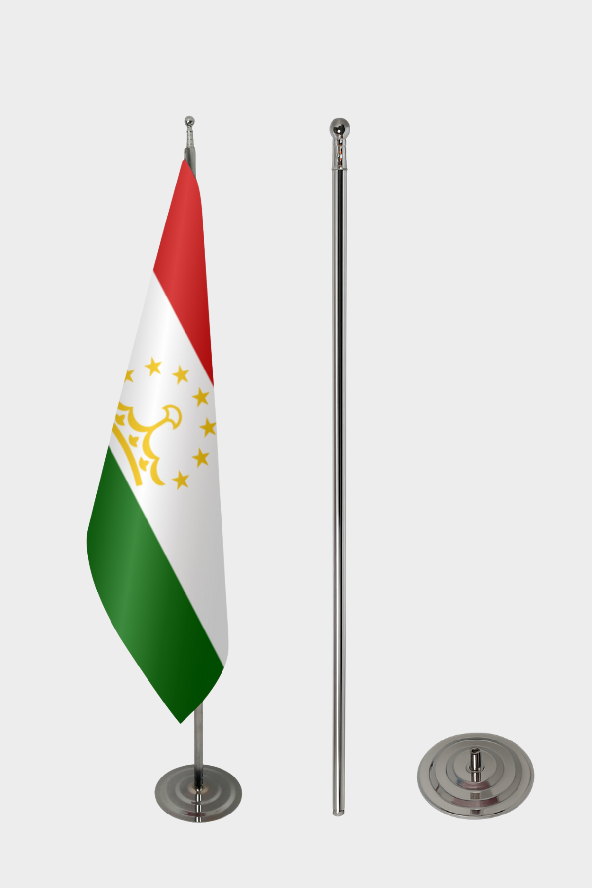 Tacikistan Makam Bayrağı Seti yakın çekim