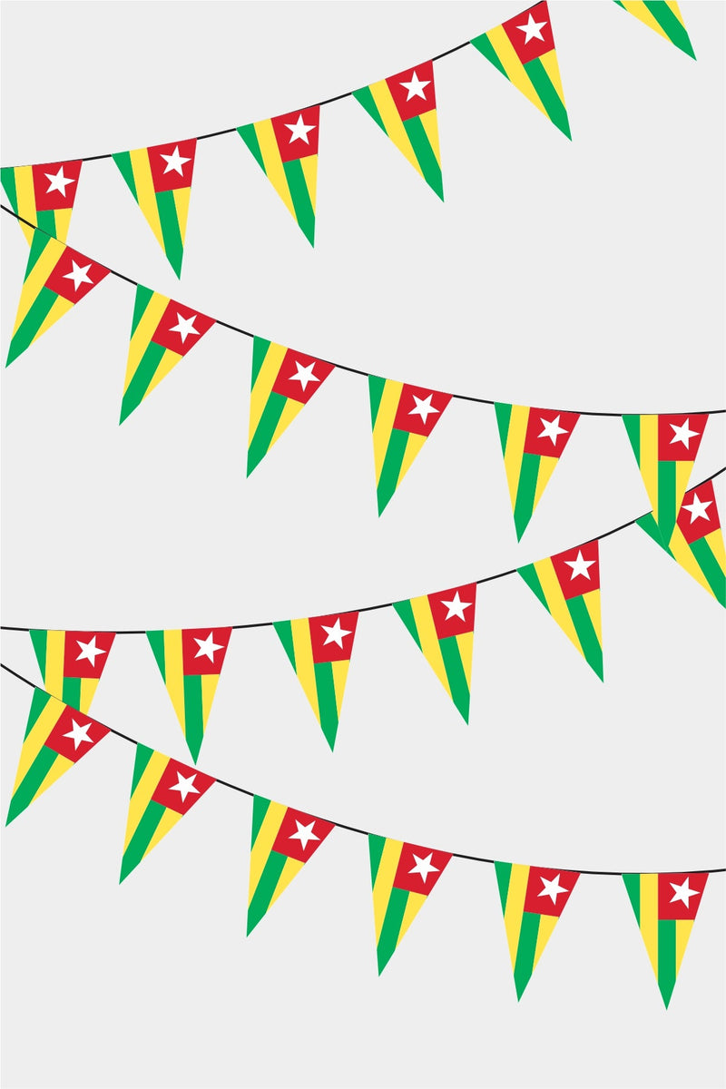 Togo Üçgen Süsleme Bayrak