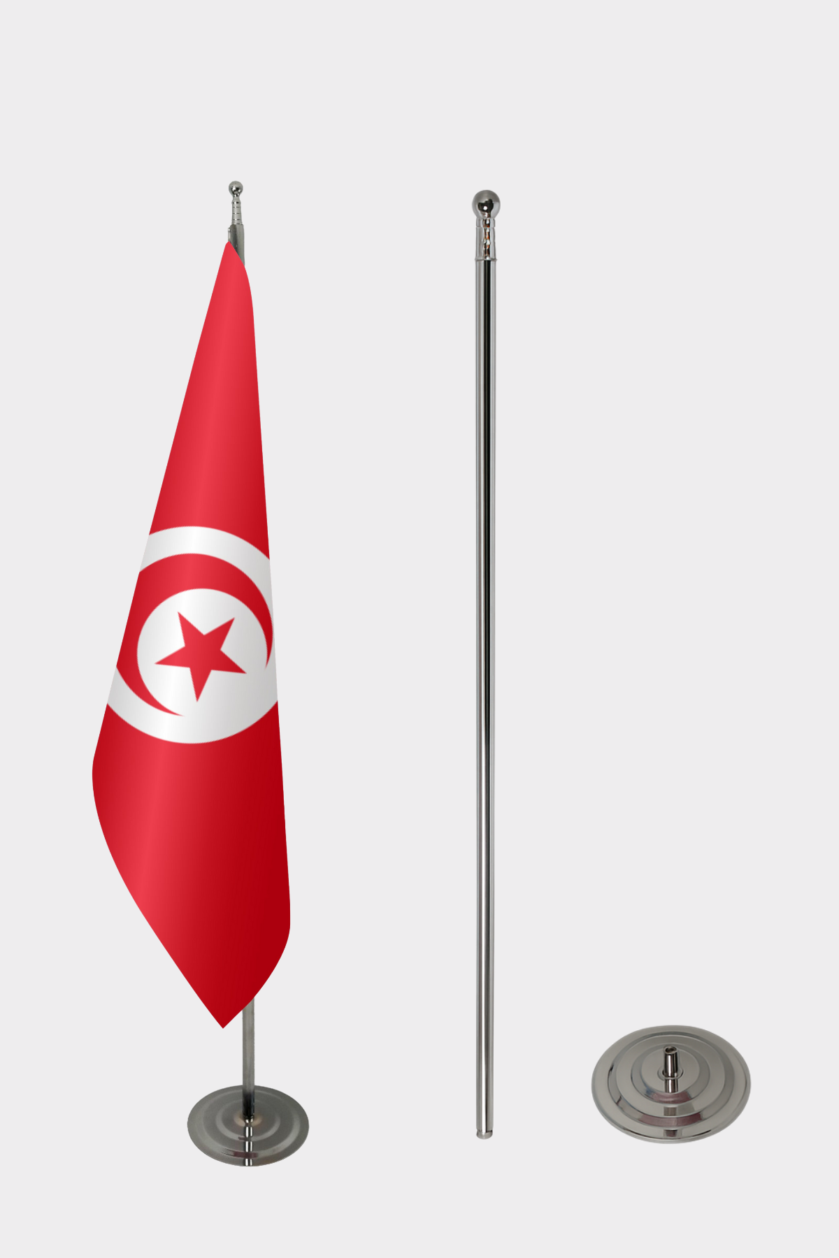 Tunus Makam Bayrağı Seti yakın çekim