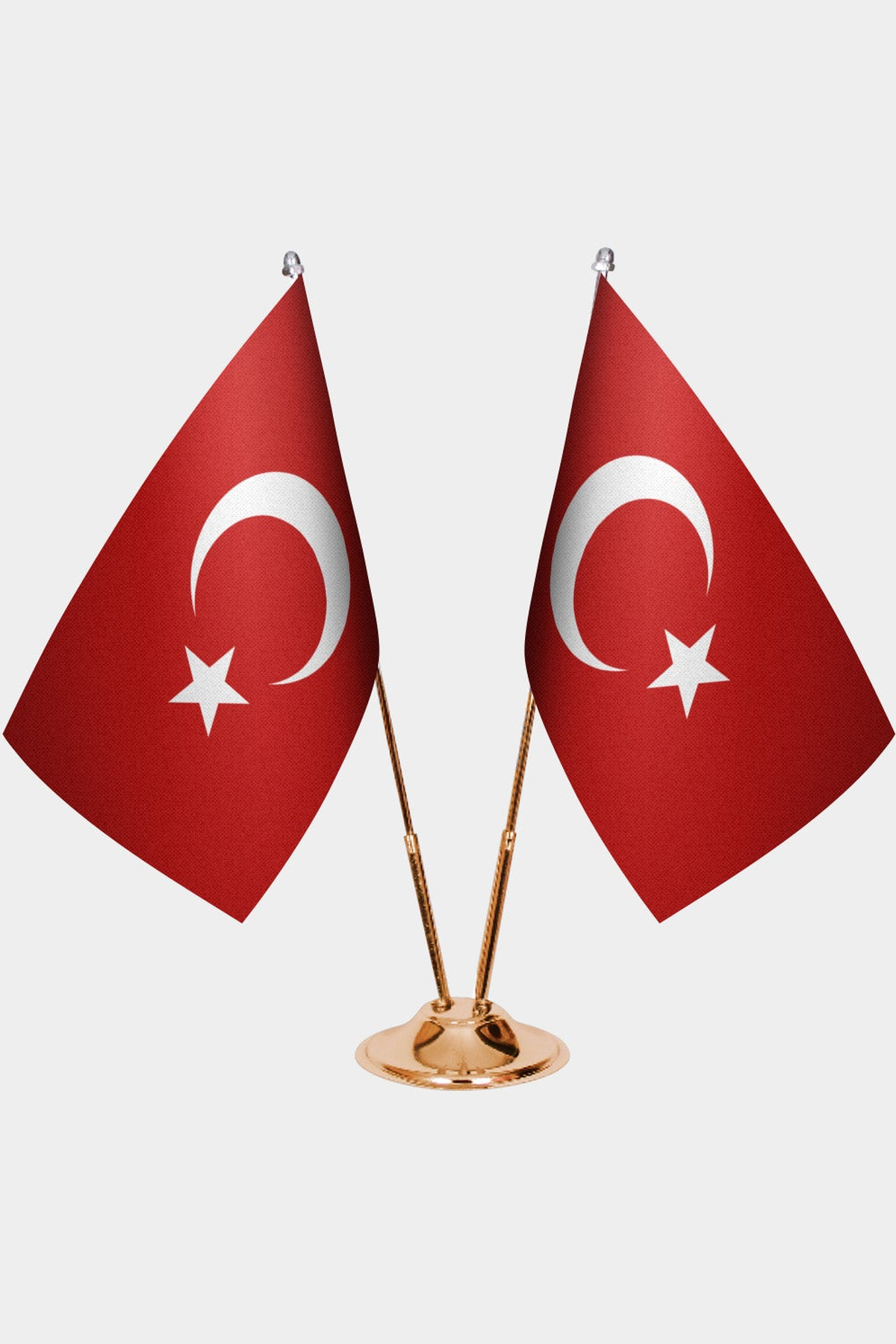Türkiye Çift Bayraklı Masa Seti kurulum görünümü