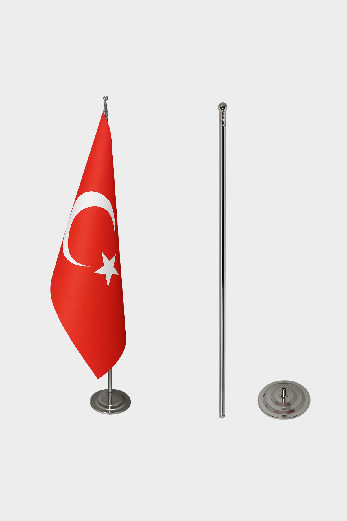 Türkiye Makam Bayrağı Seti yakın çekim
