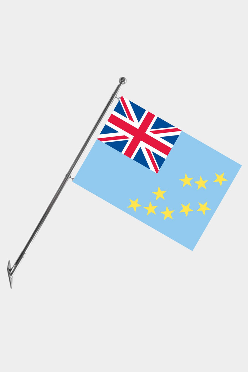 Tuvalu Teleskopik Duvar Bayrağı Seti