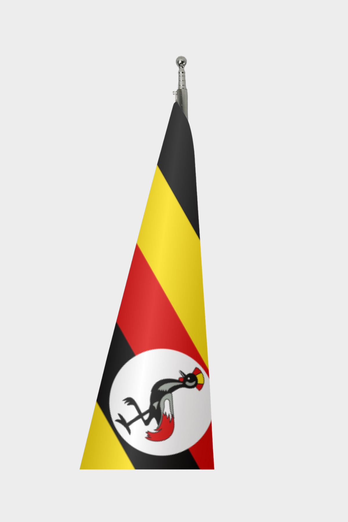 Uganda Makam Bayrağı Seti detay görünümü