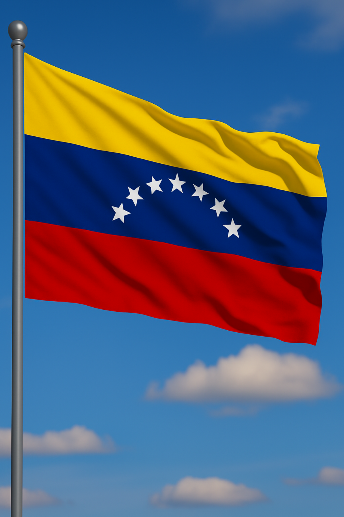 Venezuela Bayrağı yakın çekim