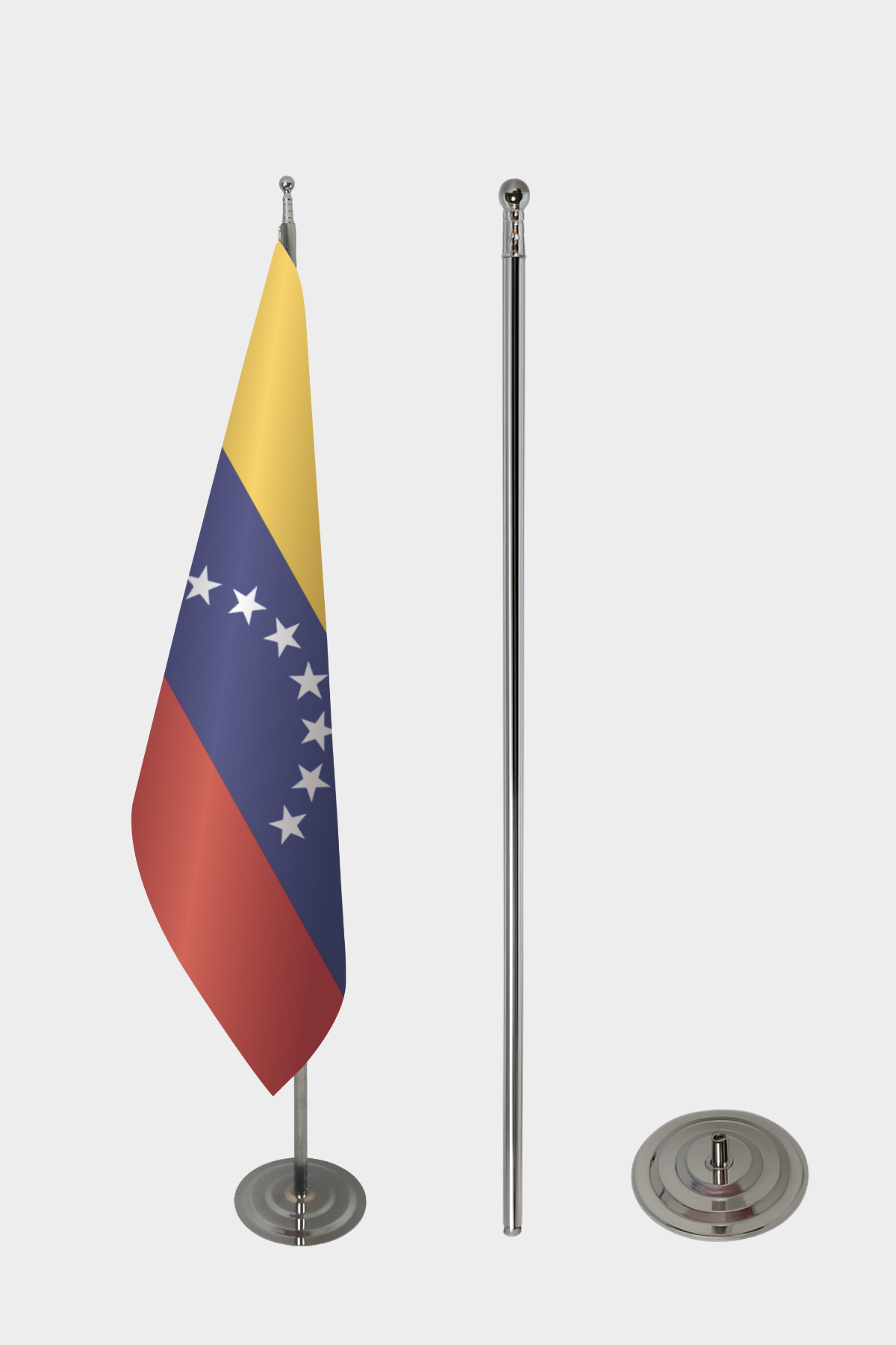 Venezuela Makam Bayrağı Seti yakın çekim