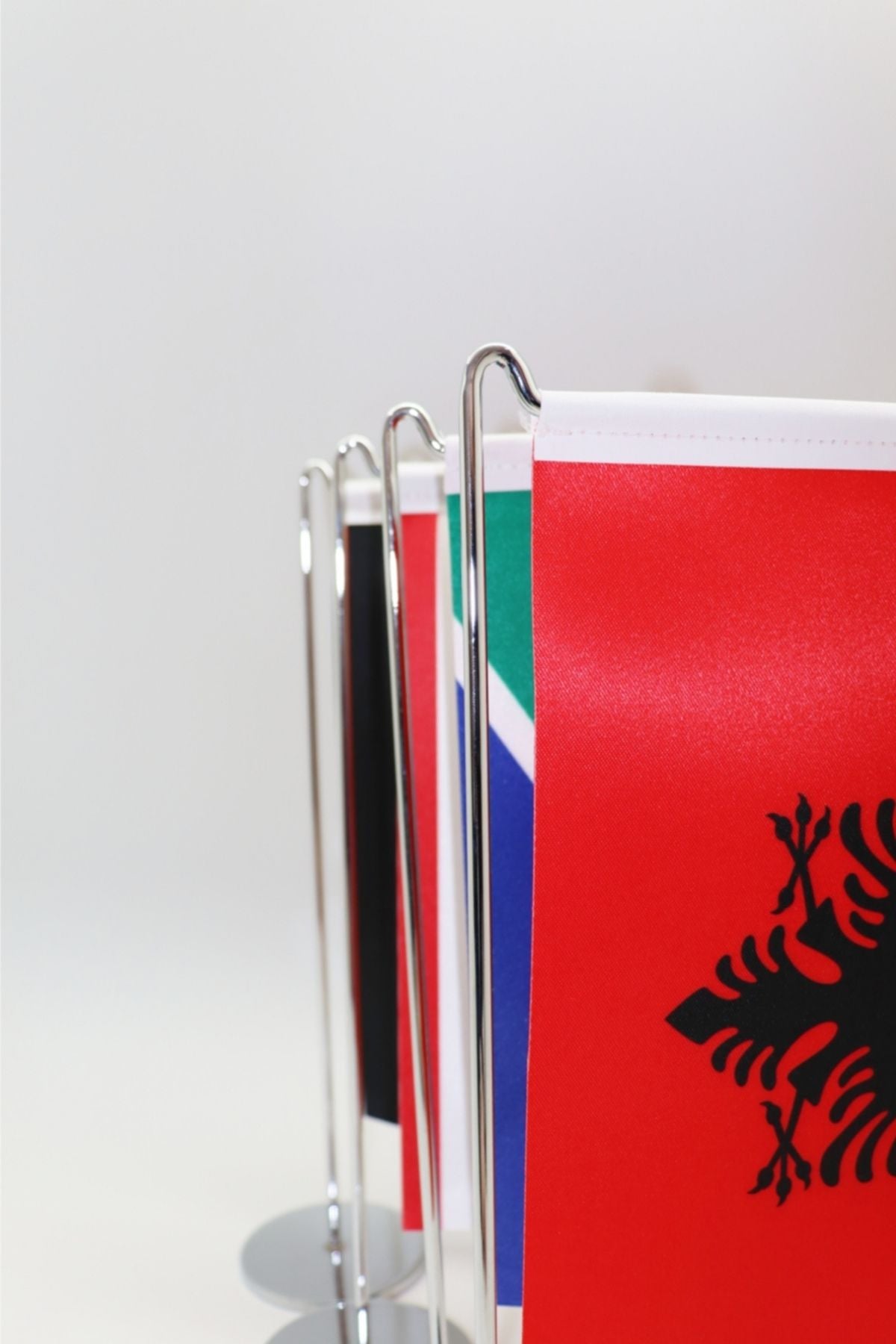 Vermont Eyalet L Tipi Masa Bayrağı farklı açıdan görünüm