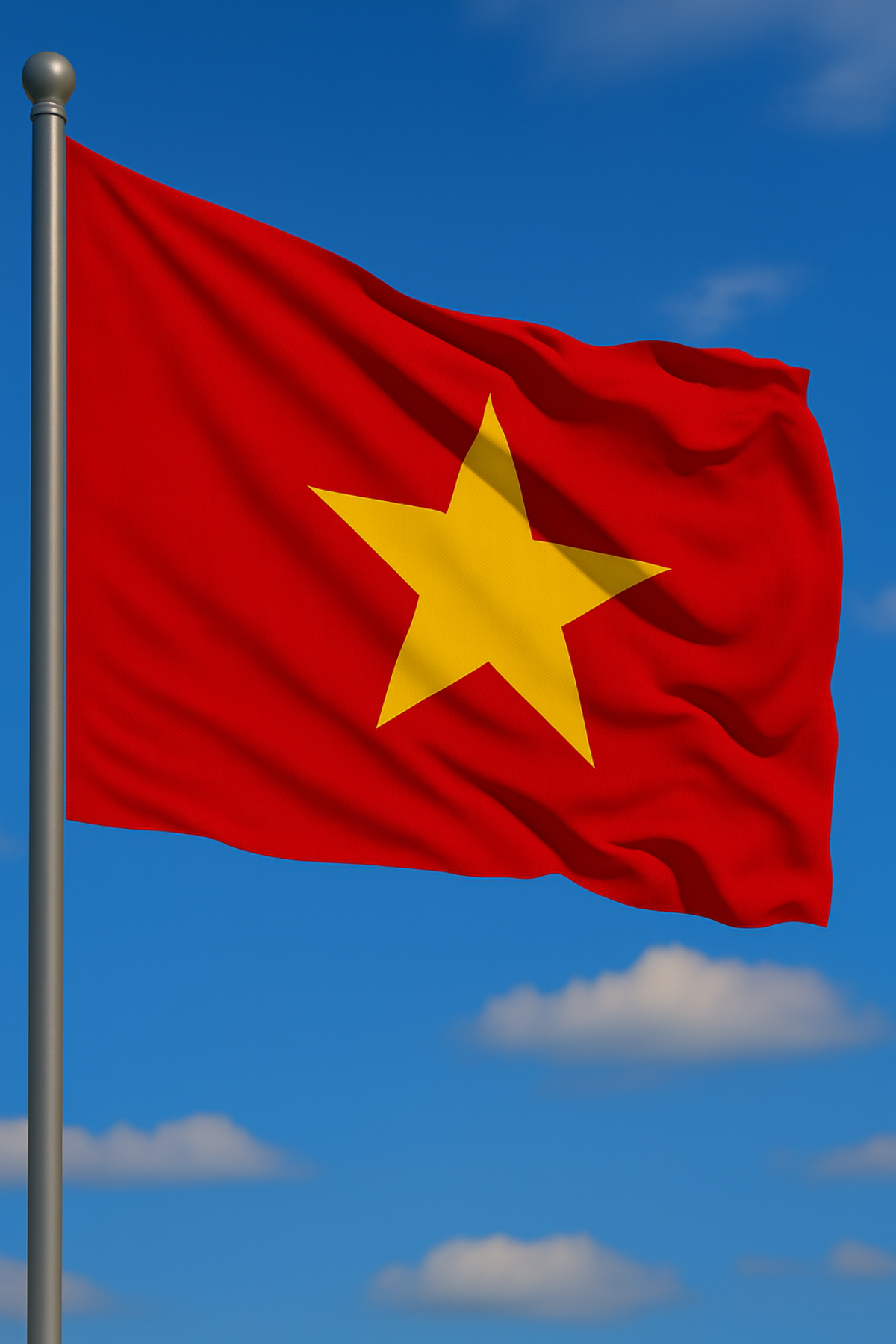 Vietnam Bayrağı yakın çekim